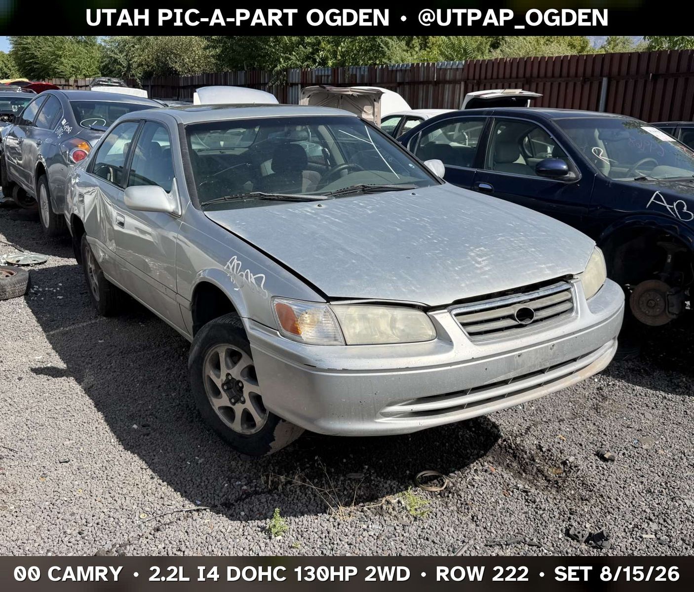 Just In! 2000 Toyota Camry Parts - UTPAP Ogden