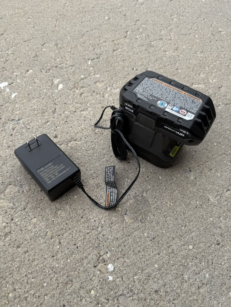 Ryobi 1.5ah Battery And Charger