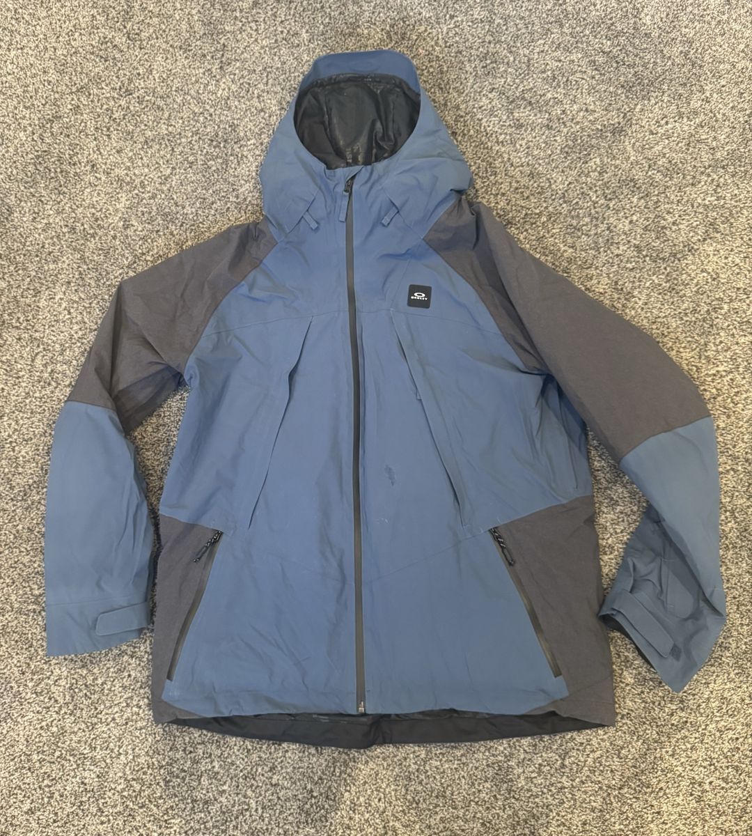 Oakley Blue/Grey Ski/Snowboard Jacket - Men's XXL Regular Fit (Used)
