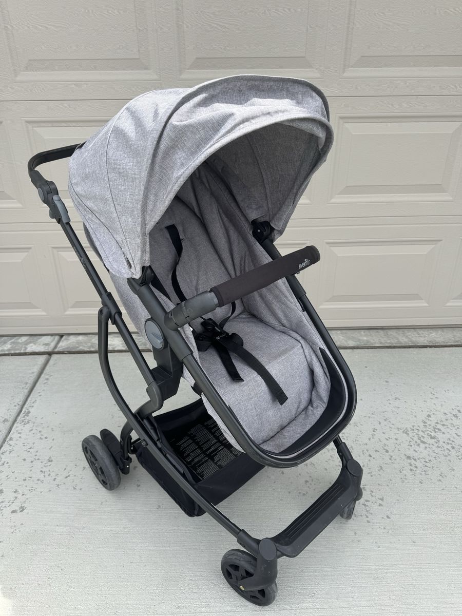 Evenflo Gray Stroller with Reversible Seat and Canopy