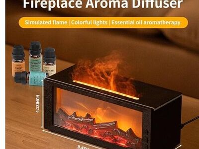 Fireplace Oil Diffuser - Aroma Diffuser - NEW IN BOX
