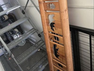 Real wood queen bed frame and two side tables