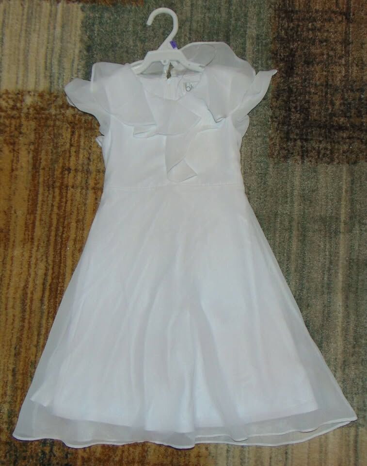 US ANGELS Girls Flower Girl Special Occasion White Dress NWT Size 3/4 Baptism Flower Girl