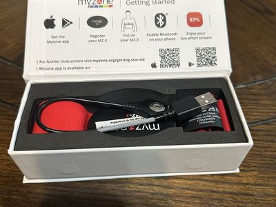 Myzone MZ-3 Bluetooth Water Resistant Heart Rate Monitor with 16 Hr Memory - Rechargeable