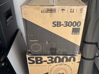 SVS SB-3000 Reference Powered Subwoofer - New in Box. Pair available