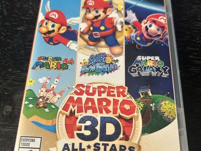 Nintendo Switch Super Mario 3D All-Stars Game - Pre-Owned, Excellent Condition, Classic Mario Adventures