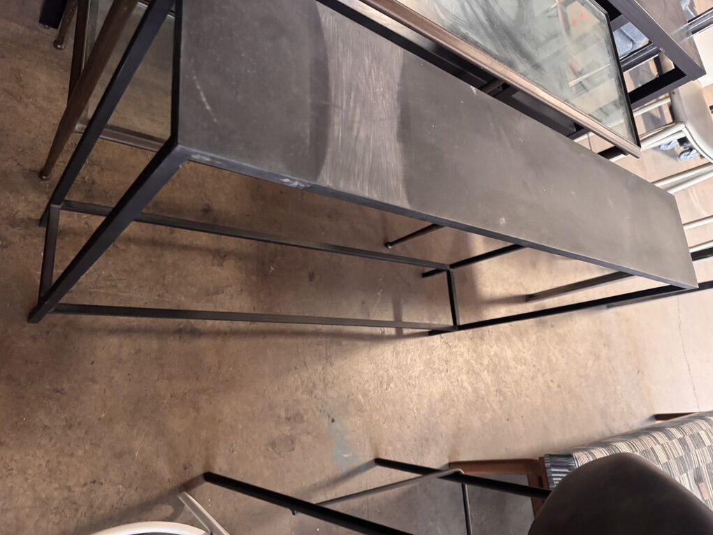 Gunmetal Console Table