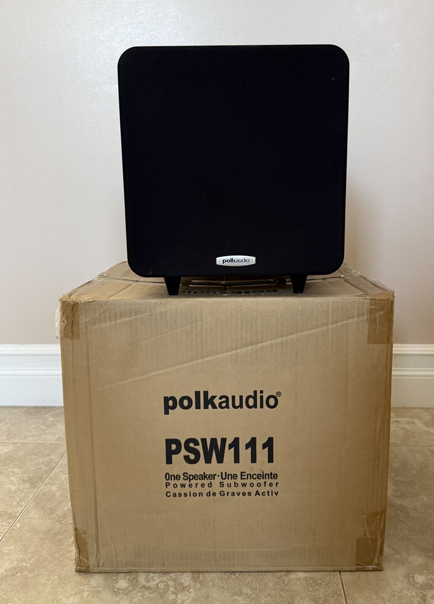 Polk Audio PSW111 Powered Subwoofer – Compact 8” Sub, Perfect Condition