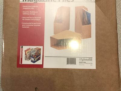 Kraft Magazine Files Corruboard with 6 Brown Kraft and 3 White