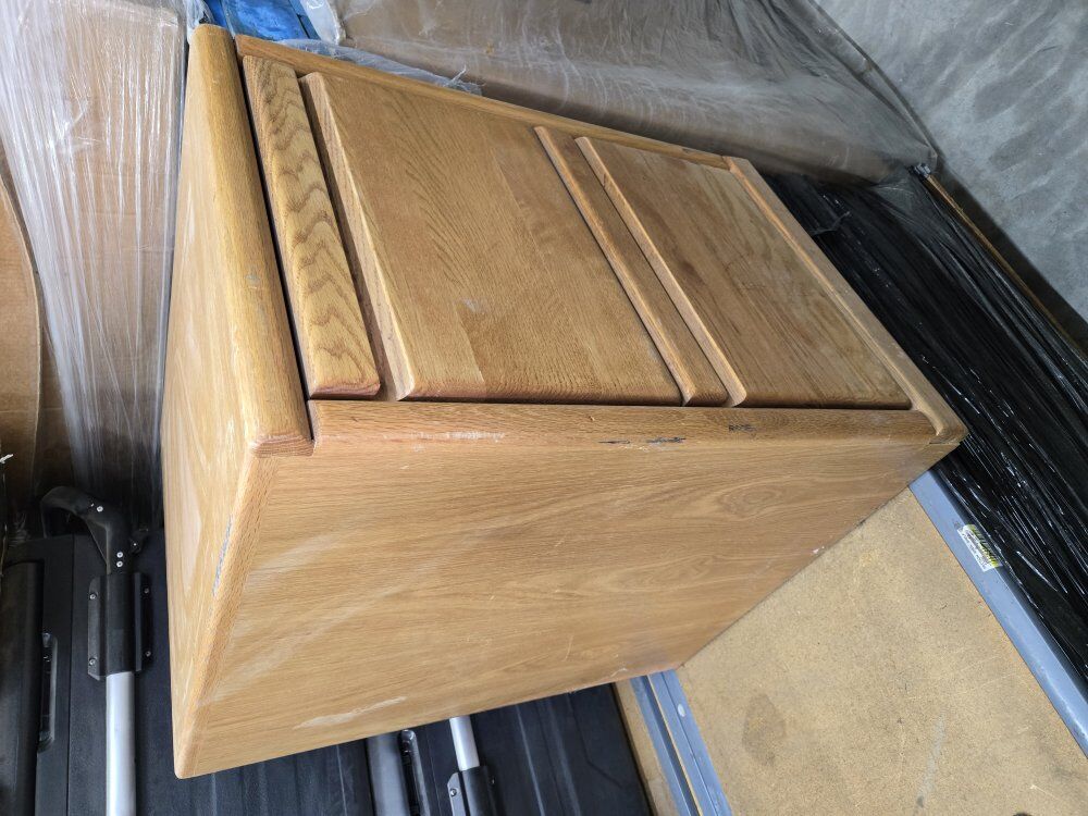 solid oak 2 drawer filing cabinet