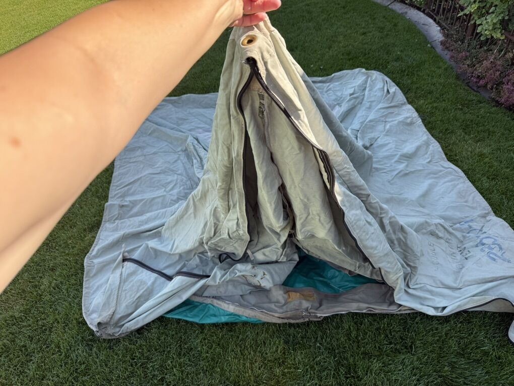 Vintage Springbar Tent No Poles Spring Bar