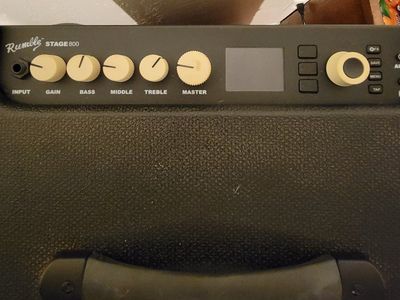 Fender Rumble Stage 800 Bass Amplifier with 2x10 and 2x10 Cabinet & Footswitch
