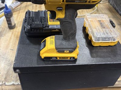 DEWALT 20V MAX Cordless Drill with Battery, DCB1104 Charger & Case