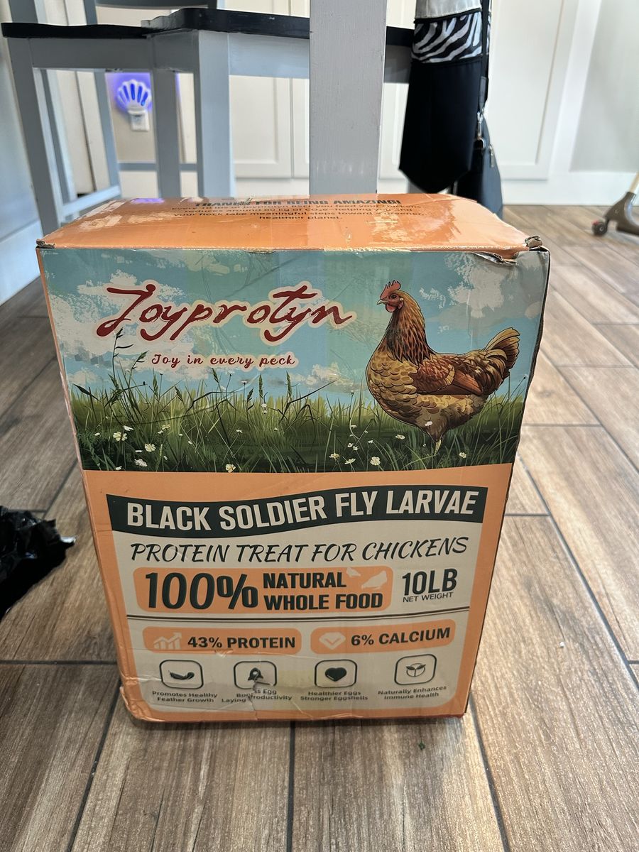 Black Soldier Fly Larvae 10lb Chicken Protein Treat - 100% Natural Whole Food
