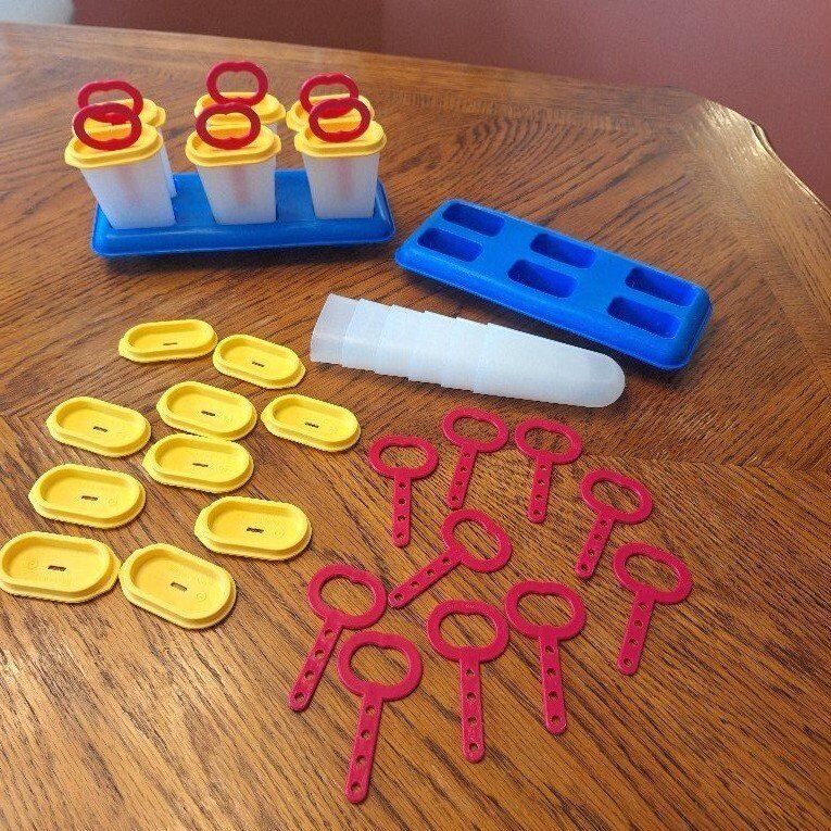 12 Vintage Tupperware Popsicle Making Molds