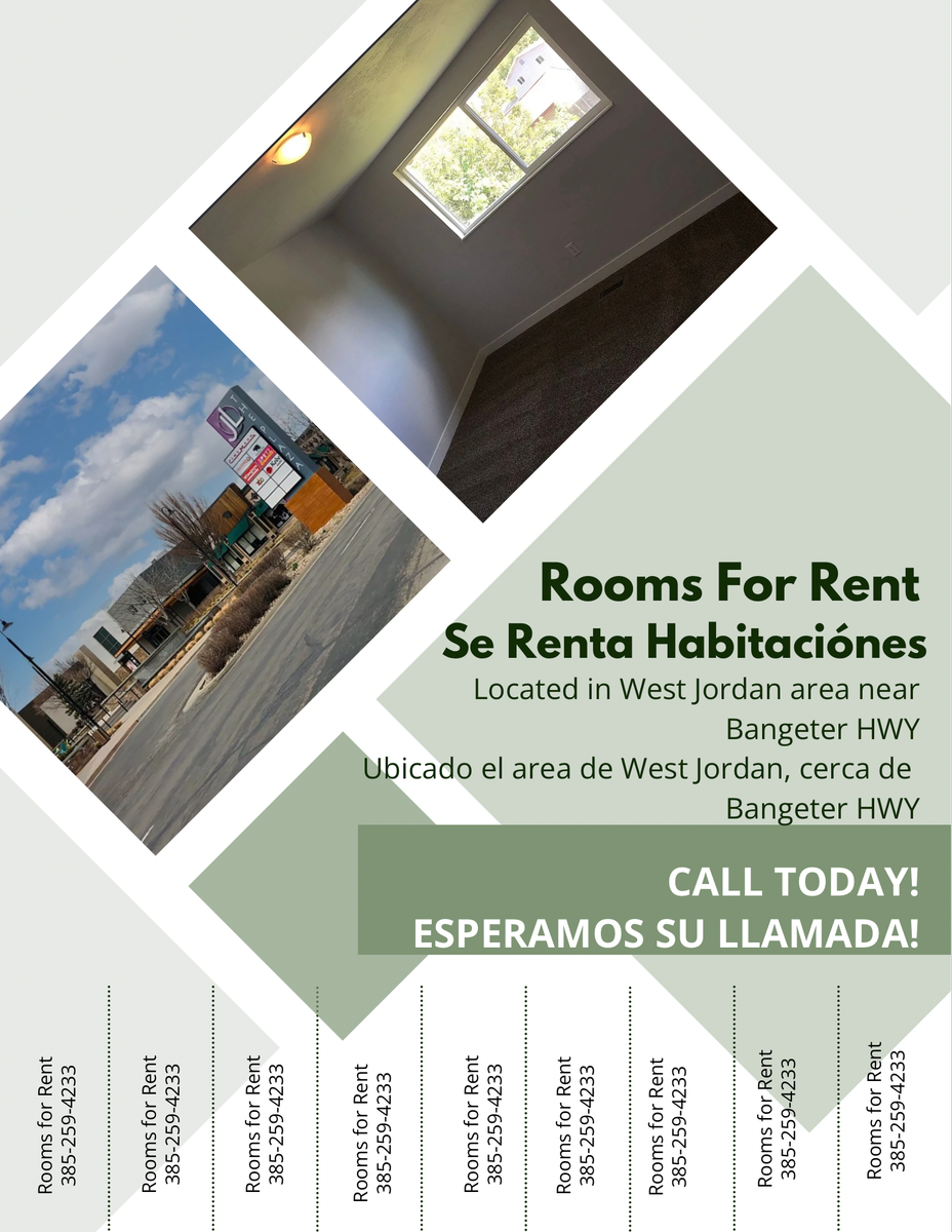 Rooms for Rent/¡Se rentan 2 habitaciones!