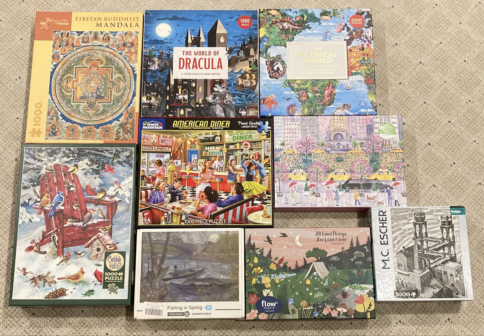 Puzzles! White Mountain Buffalo MC Escher