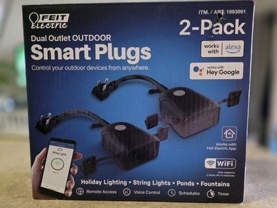 Dual outlet OUTDOOR Smart plugs 2 pack