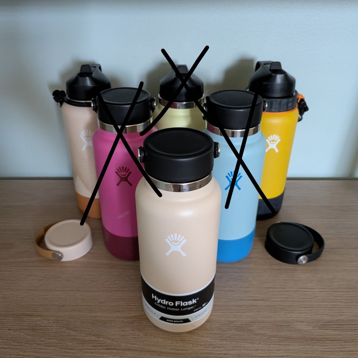 Entire Hydroflask Collection Lot of 3 Wide Mouth 32 oz Bottles