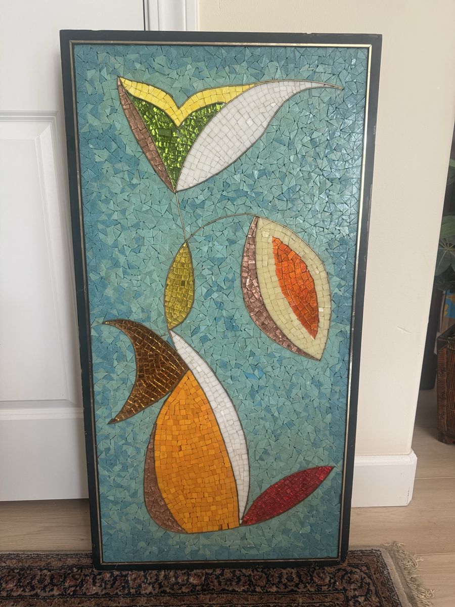 Mid Century Modern Abstract Mosaic Wall Art