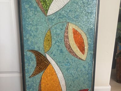Mid Century Modern Abstract Mosaic Wall Art