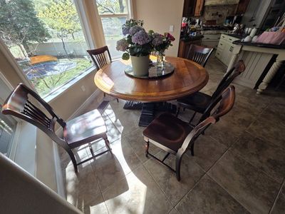 round table and chair set