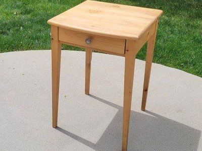 Wooden Side Table with Drawer