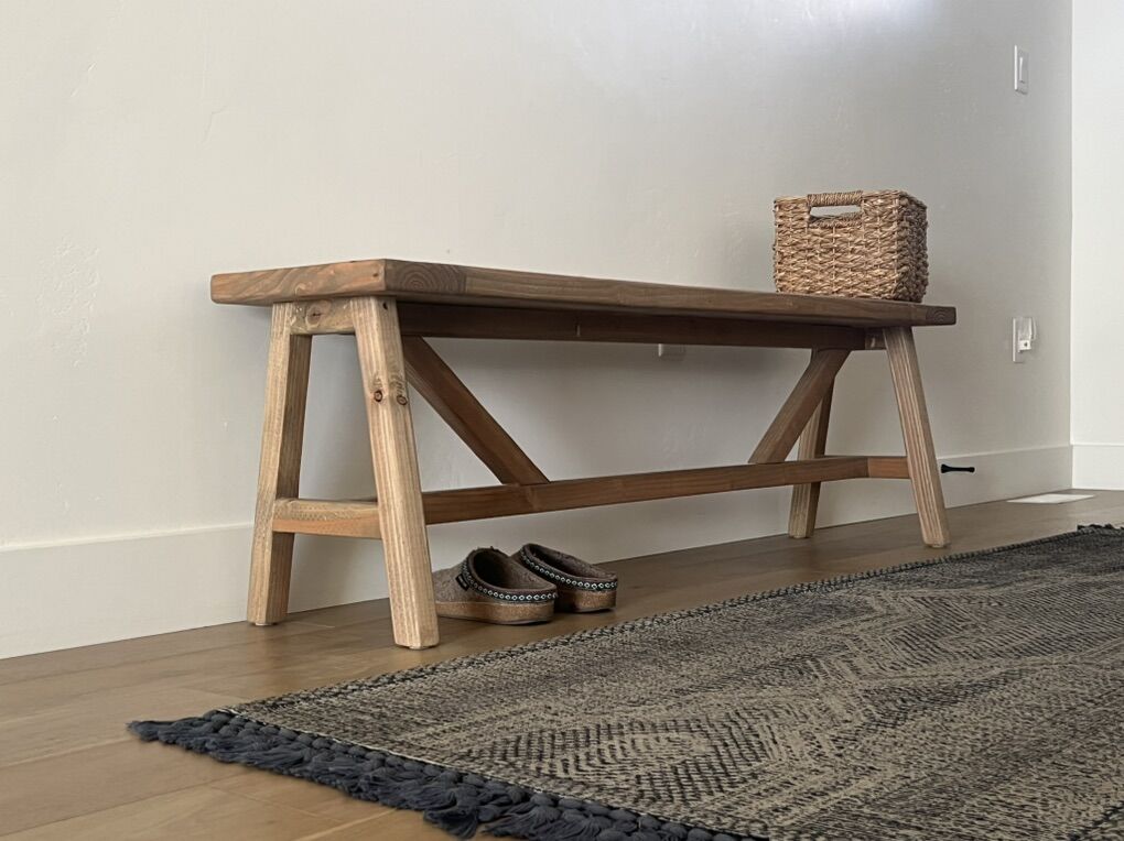 Rustic Wooden Benches