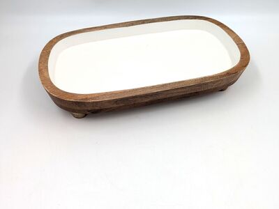 12 Inch Wooded Serving Travel