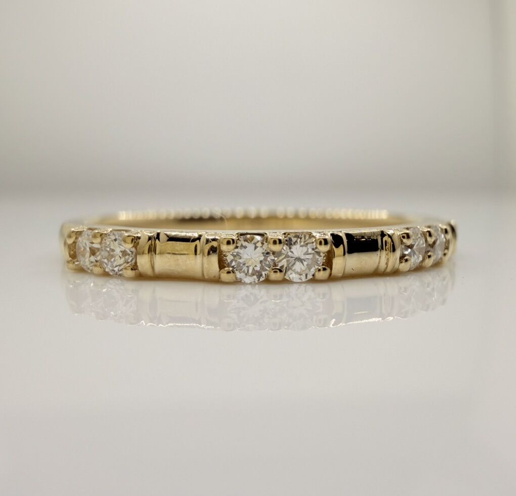 Wedding Band with Lab Grown Diamond