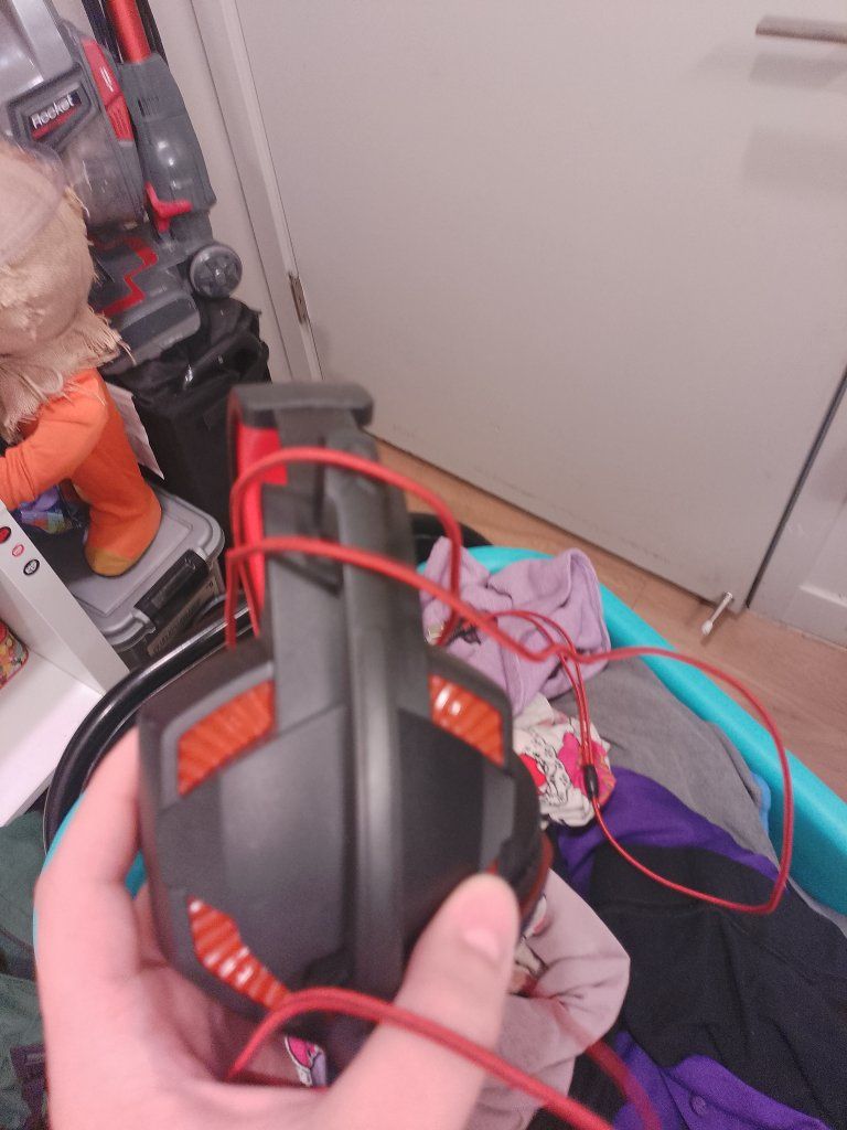 Red & Black PC Gaming Headset with Microphone, USB & 3.5mm Jack, Over-Ear