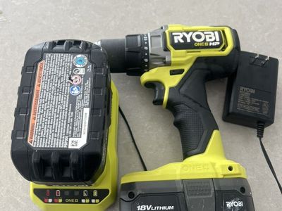 RYOBI ONE+ HP 18V Drill + 2 Batteries + Charger