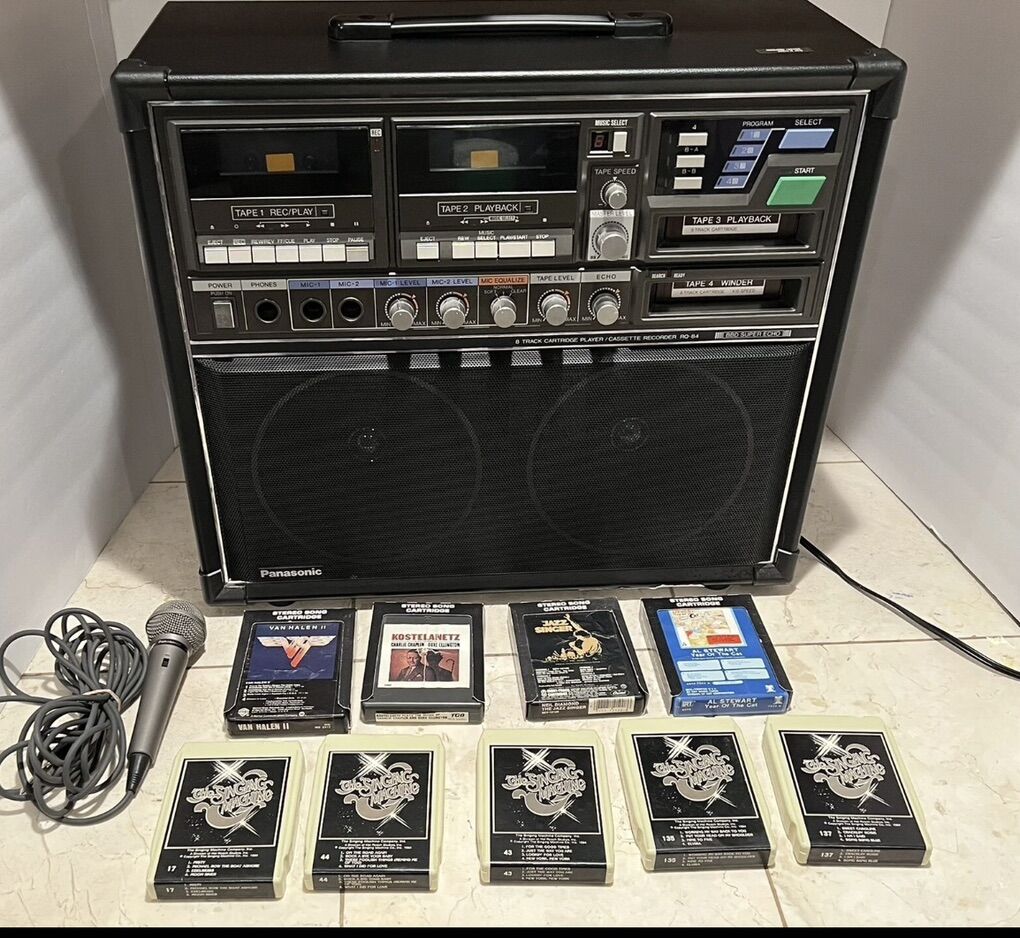 Vintage 1970's Panasonic RQ-84 Karaoke System
