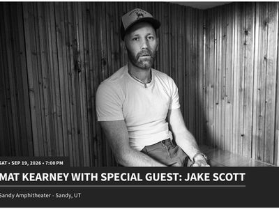2 Mat Kearney Tickets - Early Entry VIP - Sandy Amphitheater - Sep 19