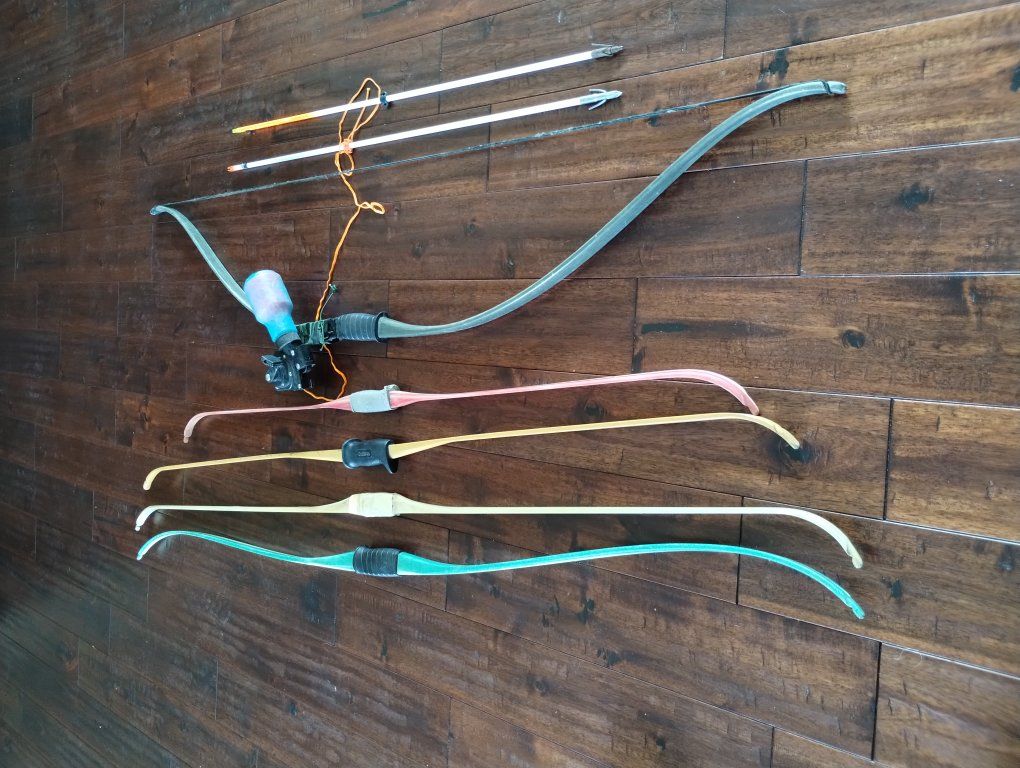 5 Bows for fishing 4 Ben Pearson super jet.