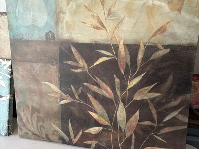 Canvas (some prints) Wall Art Decor Set - Floral, Botanical, and Bird Designs, etc