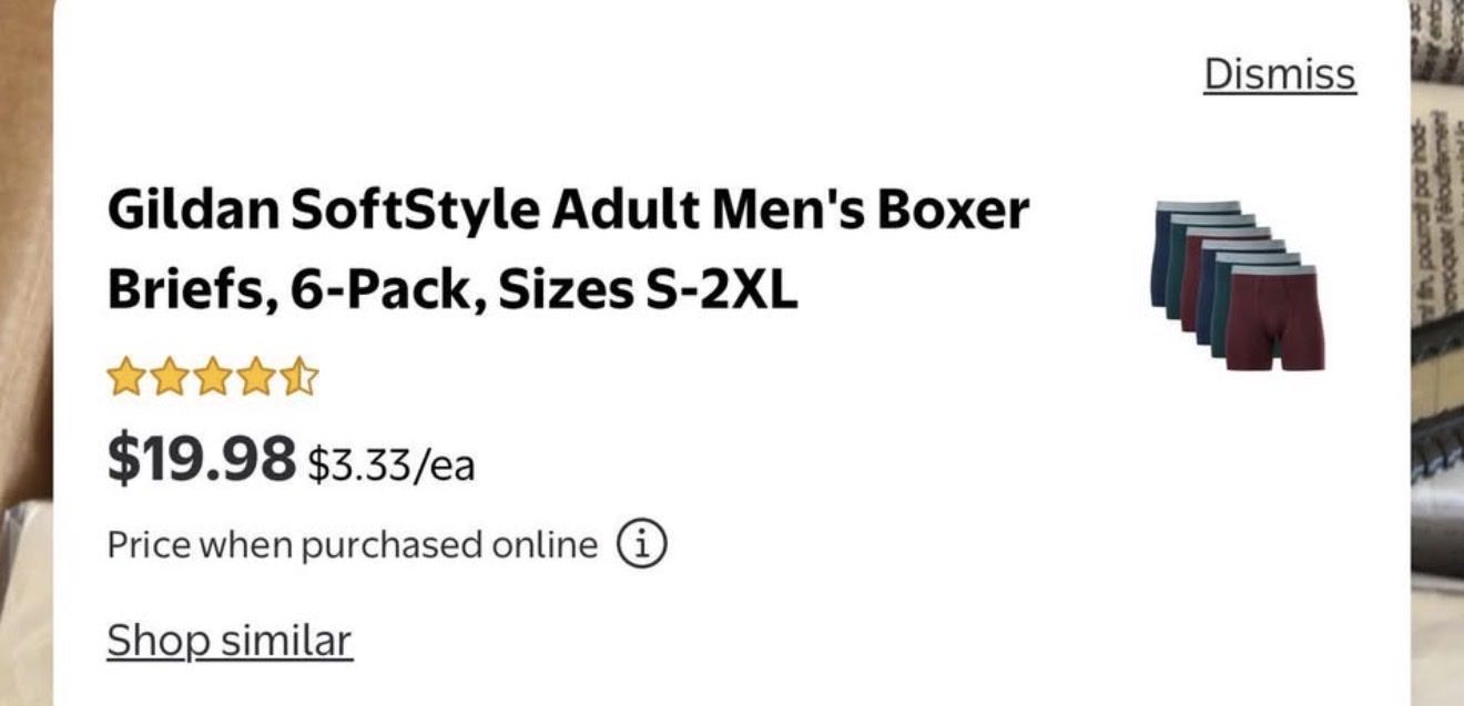 Gildan SoftStyle Adult Men's Boxer Briefs