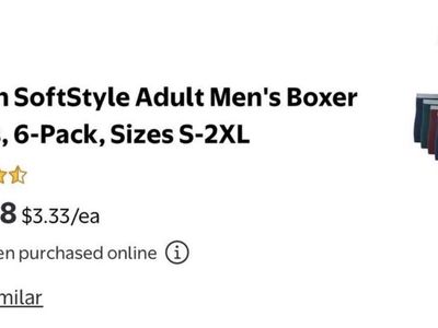 Gildan SoftStyle Adult Men's Boxer Briefs