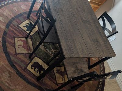dining room table and chairs