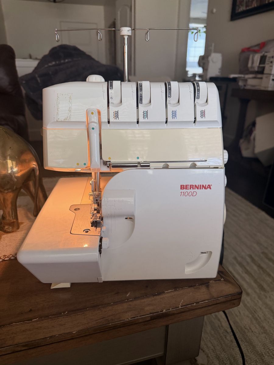 BERNINA 1100D Serger Sewing Machine - Used, White, 4-Thread Overlock