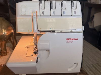 BERNINA 1100D Serger Sewing Machine - Used, White, 4-Thread Overlock