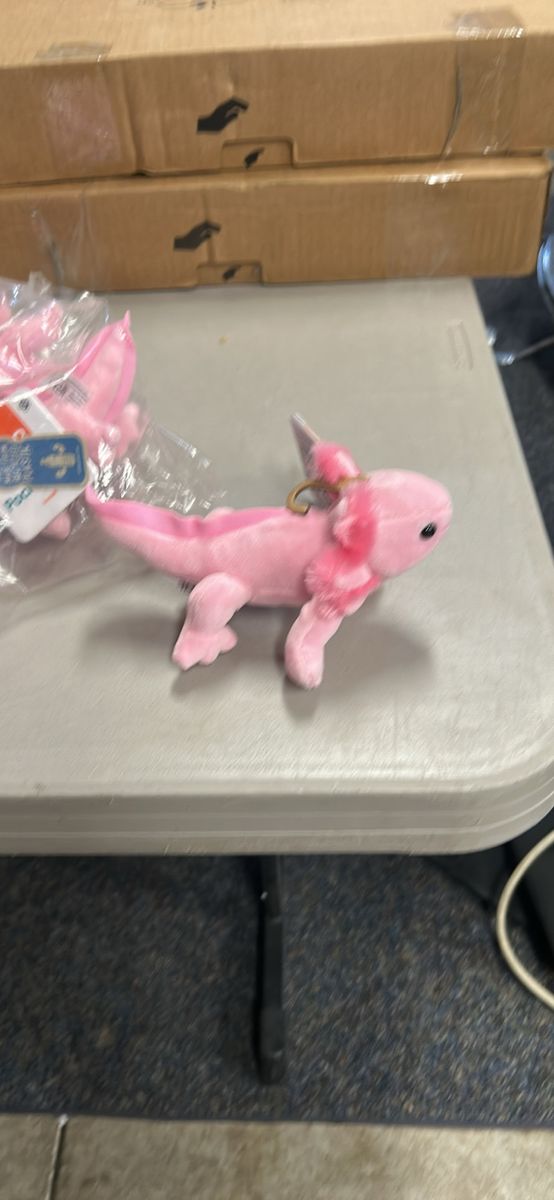 Wild Republic Huggers Axolotl Pink Plush Slap Bracelet Stuffed Animal New