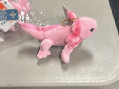 Wild Republic Huggers Axolotl Pink Plush Slap Bracelet Stuffed Animal New