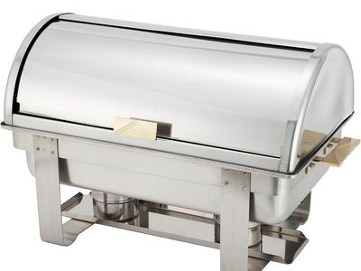 $45 LESS THAN AMAZON! BRAND NEW* 8-Quart roll-top stainless steel chafing dish food warmer