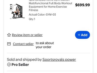 Brand New Sportsroyals Home Gym Station Multifunctional Full Body Workout Equipment