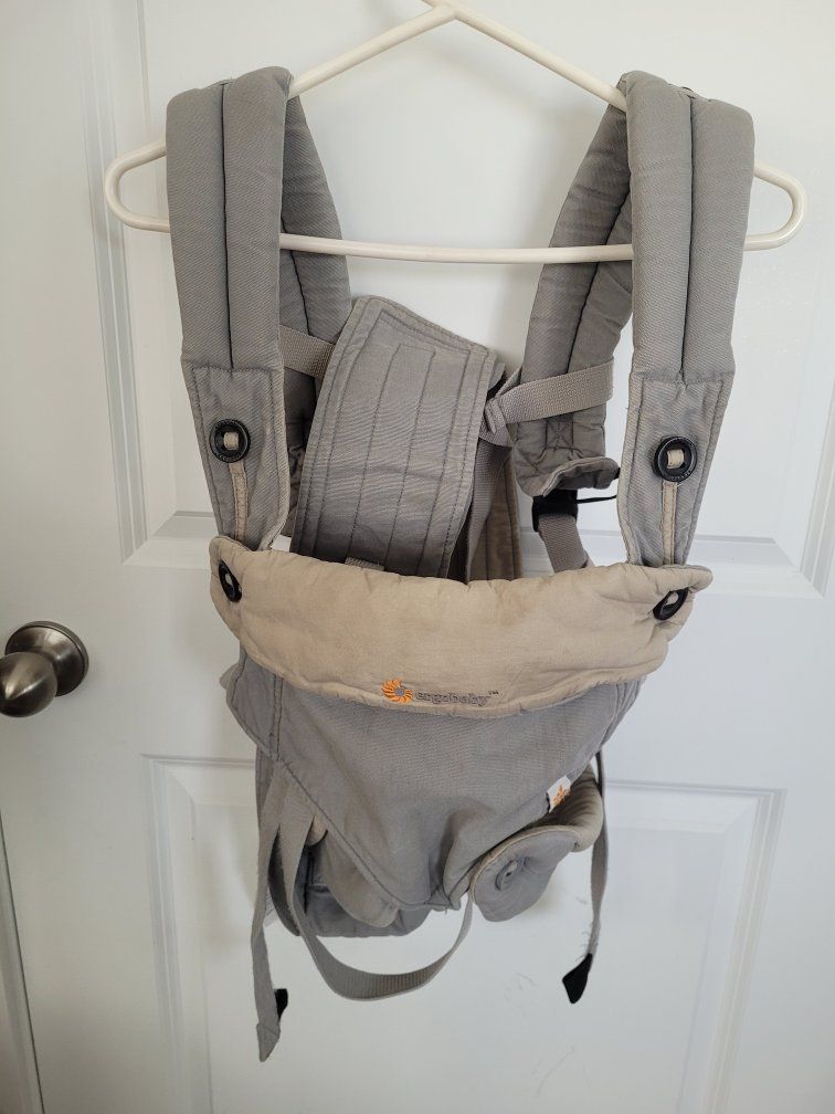 Ergobaby Original Baby Carrier Grey with Infant Insert Baby Front & Back Carry