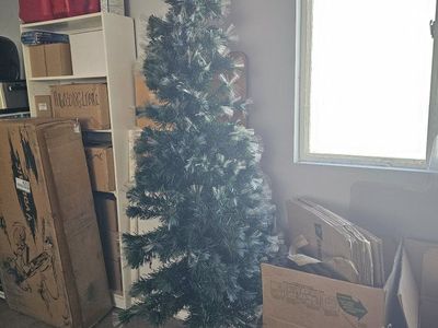Artificial Christmas Tree - Green, Approx. 6ft Tall, with Stand