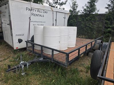 Big Bubba 6x14 Utility Trailer - Flatbed with Mesh Sides