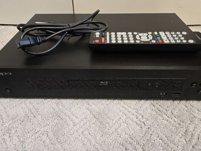 Oppo BDP-103D 3D Blu-ray Disc Player with Remote and Power Cord