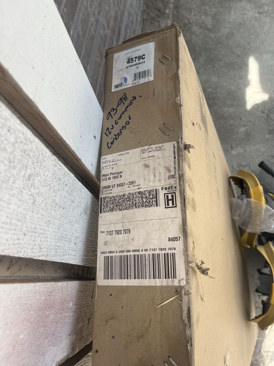 cummins 12 valve condensor 93-98